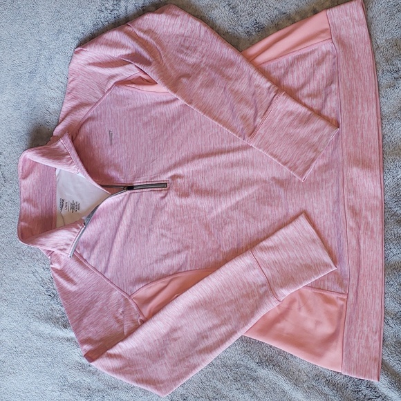 Copper Fit Pink 1/4 Zip Pullover Large - Picture 3 of 11